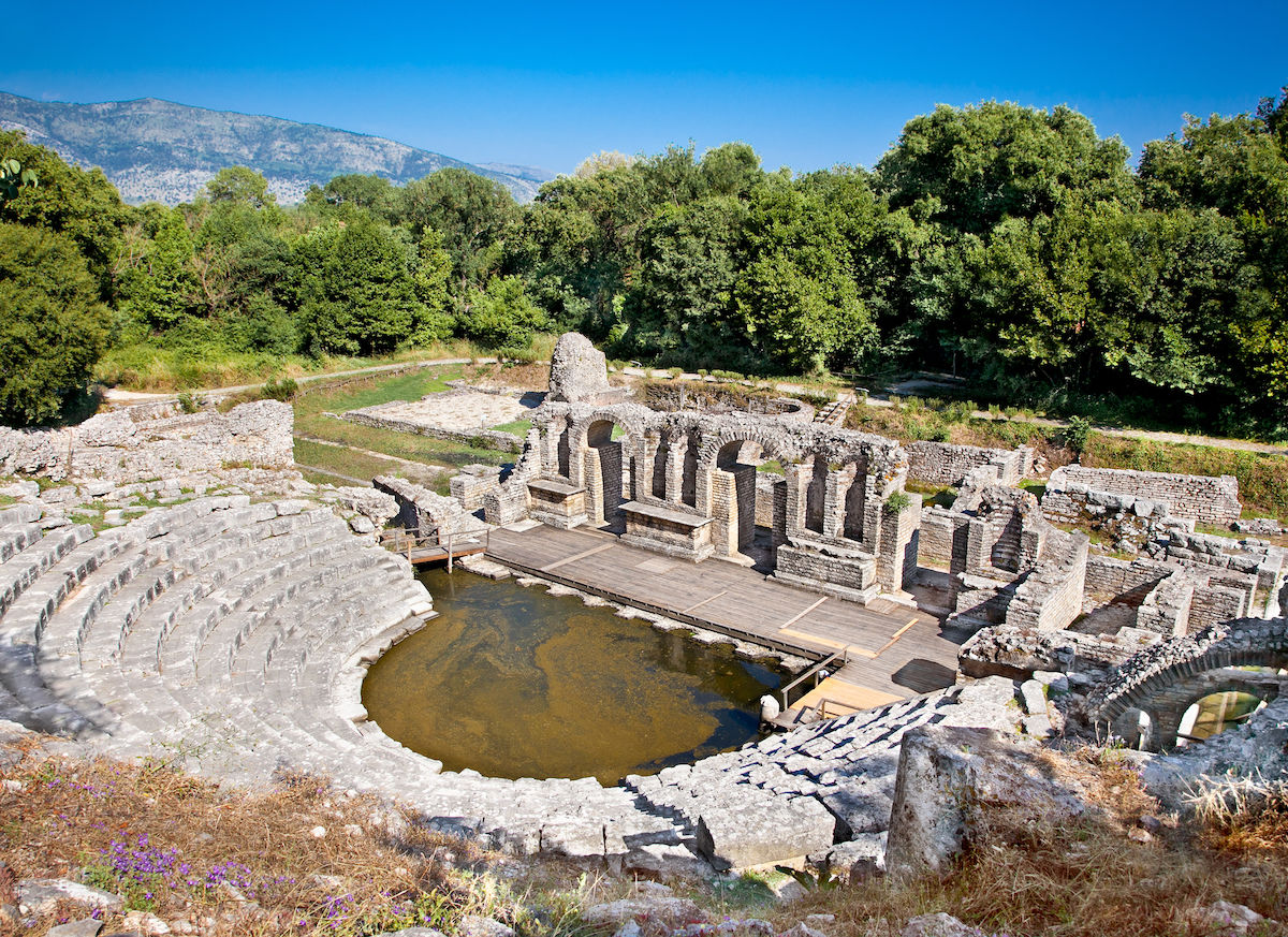 butrint ksamil albania castle summer beach sea tour guide travel agency history
