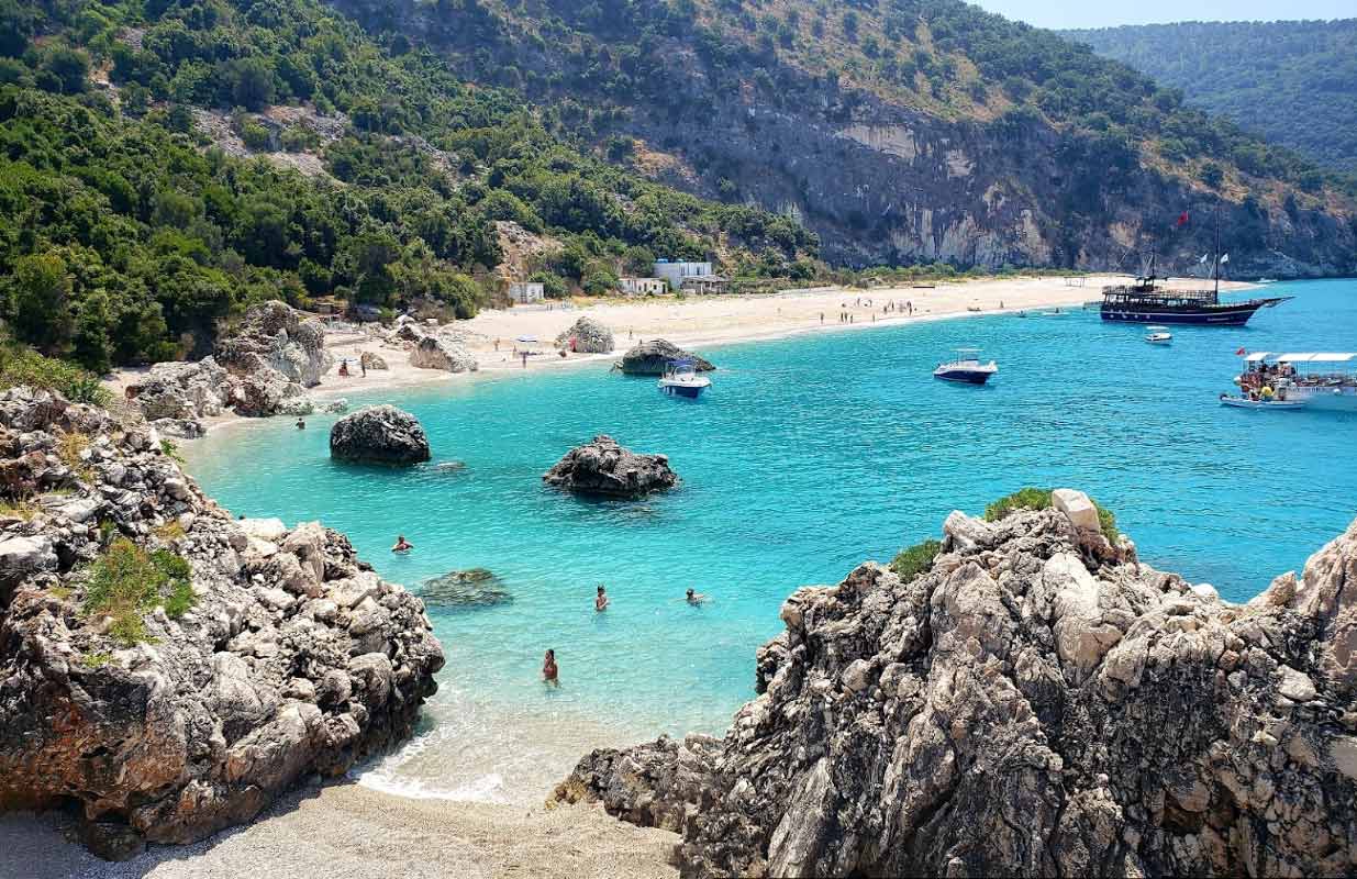 sea beach Albania summer tour guide travel agency ferry boat trip Europe destination