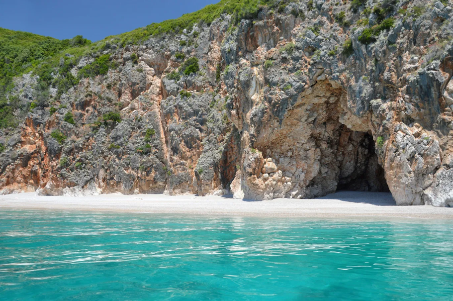 gjipe cave albania sea summer beach travel adventure