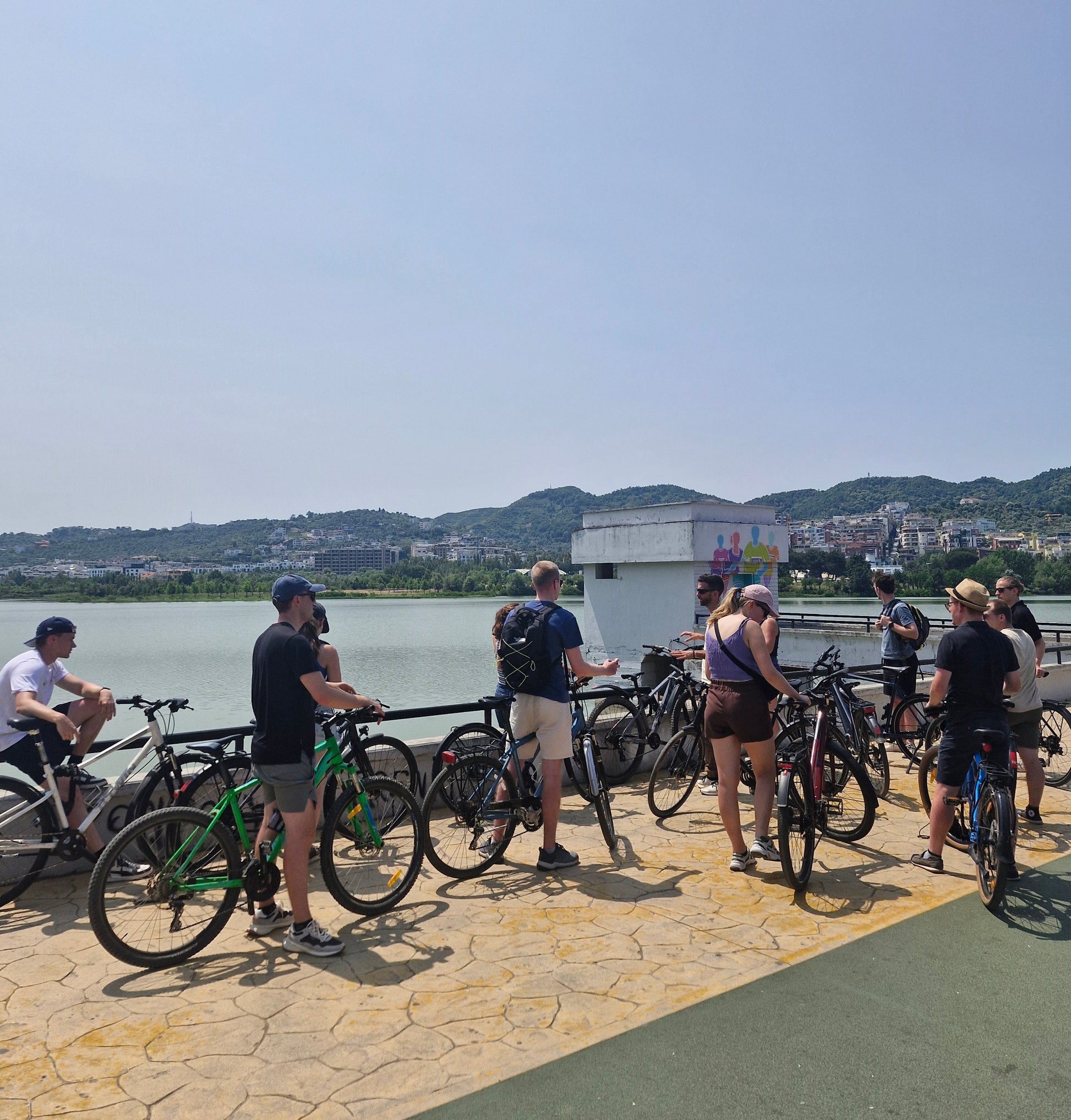 tirana lake view park bike tour