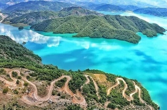 bovilla lake tirane day trip tourism albania travel summer hiking destination fun adventure