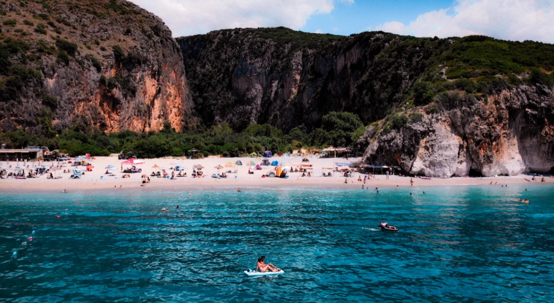 gjipe cave albania sea summer beach travel adventure waves swim friends fun adventure relax